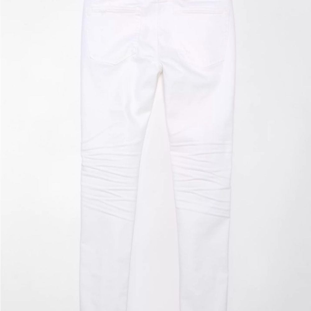 WHITE RIPPED JEANS SMALL 29X30 - Picture 5 of 6